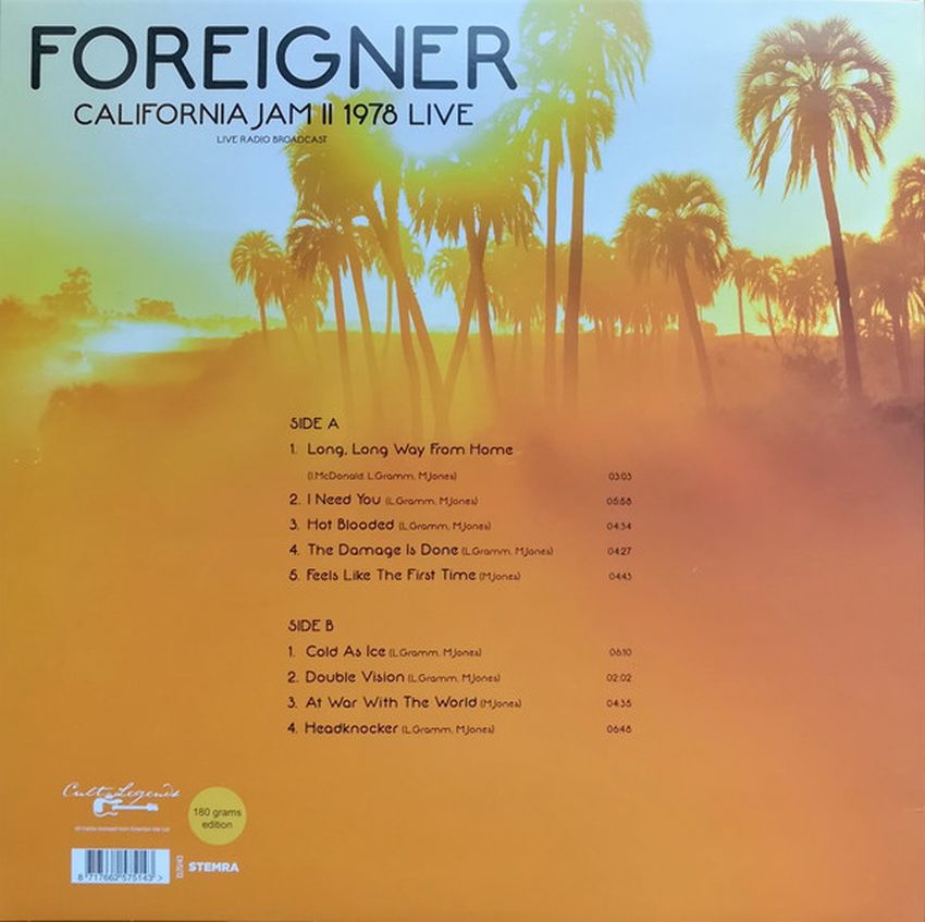 Foreigner Best of California Jam II 1978 Live Dubman Home Entertainment